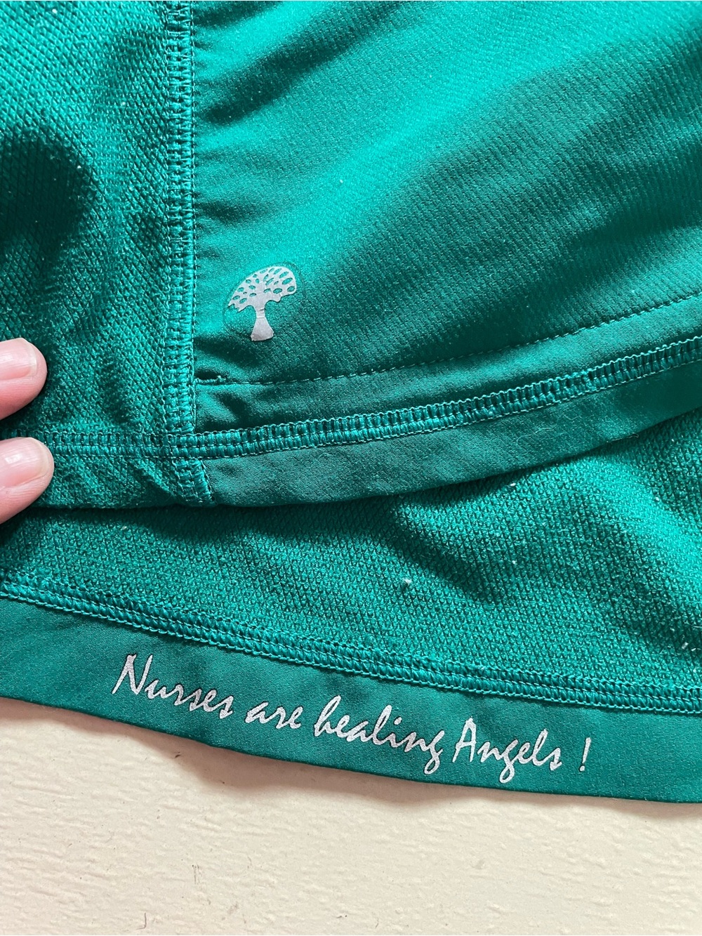 healing hands Teal Short Sleeve Nurse Top